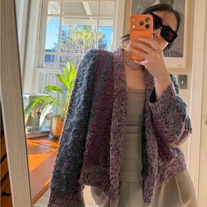 Cozy Multicolor Knit Cardigan